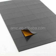Strong custom die cut Flexible Isotropic rubber magnets with self adhesive
